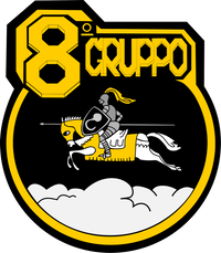 Ensign of the 8º Gruppo of the Italian Air Force.svg